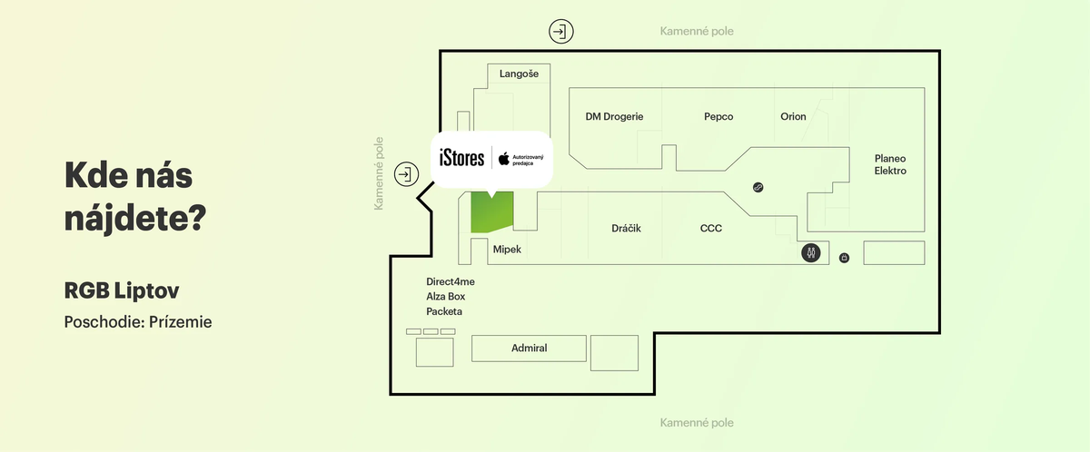 Pôdorys nákupného centra.