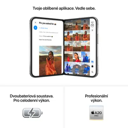 iPhone Duo 512GB Nebesky bílá
