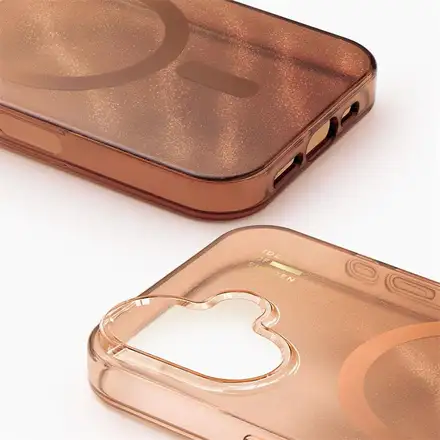 iDeal Fashion Clear Case MagSafe iPhone 17 Mocha Mousse