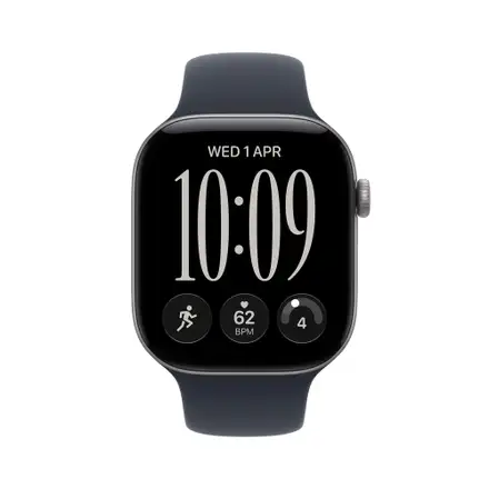 Apple Watch Series 12 GPS + Cellular 42mm Space Grey Aluminium Case with Navy Blue Sport Band - S/M