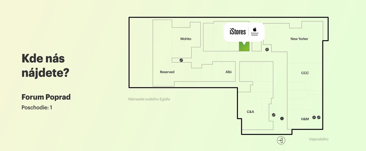 Pôdorys nákupného centra.